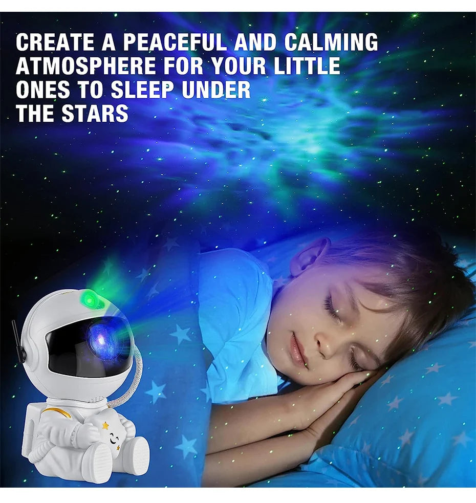 Galaxy Star Astronaut Projector Light Starry Sky Porjectors Lamp Decoration Bedroom Room Nebula LED Night Light Child Adult Gift